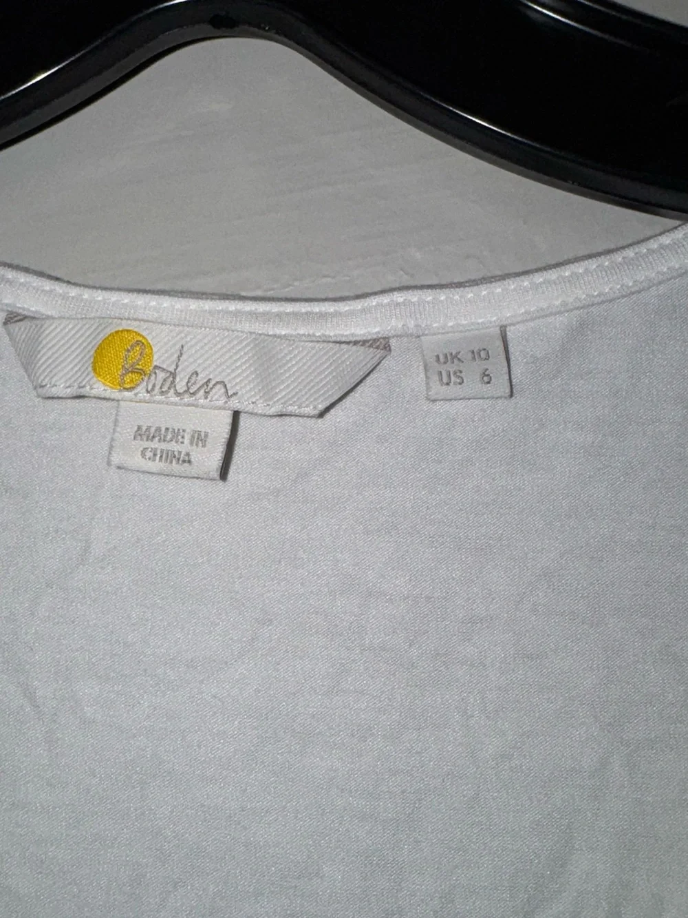 Boden White Ruched V-Neck Puff Sleeve Top